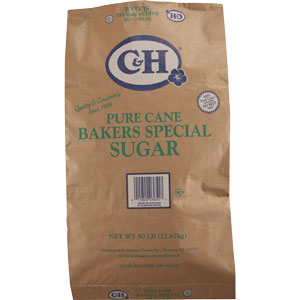 C&H  Pure Cane Sugar  Bakers Special  50 lbs