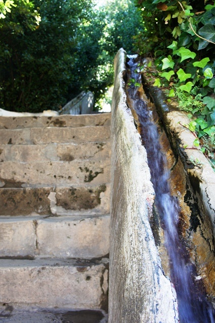 夏宫别墅的水阶