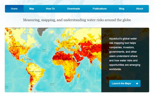 世界资源研究所发布新版全球水风险地图工具