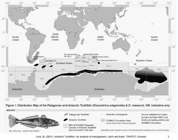 antarctica-toothfish map