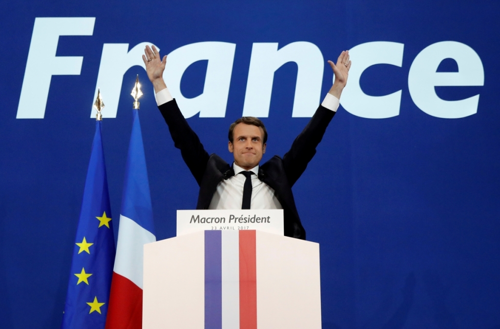 马克龙领跑法国大选  道指大涨纳指创收盘新高