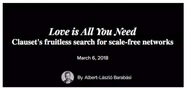 Love is All You Need | 无标度网络理论之父Barabási回应史上最严重质疑