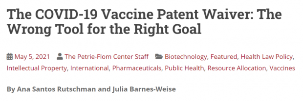 辉瑞CEO公开信自曝定价策略，专利豁免能解决疫苗稀缺问题吗？
