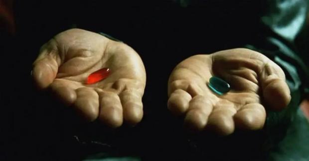 你选红色药丸还是蓝色药丸？