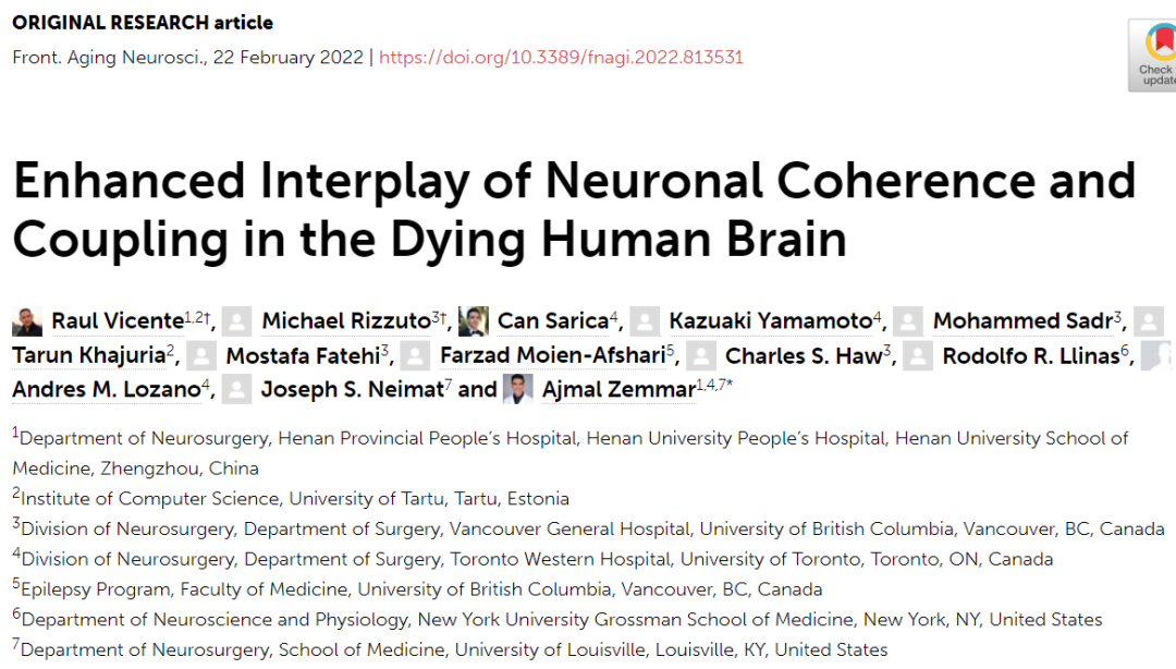 濒临死亡时，大脑在想什么？研究首次记录人类死亡时的神经活动