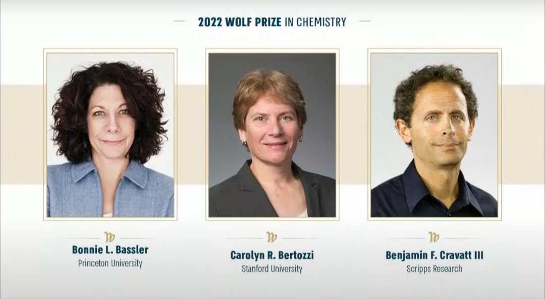 2022年沃尔夫化学奖公布，“细胞通讯”研究者Bonnie Bassler榜上有名
